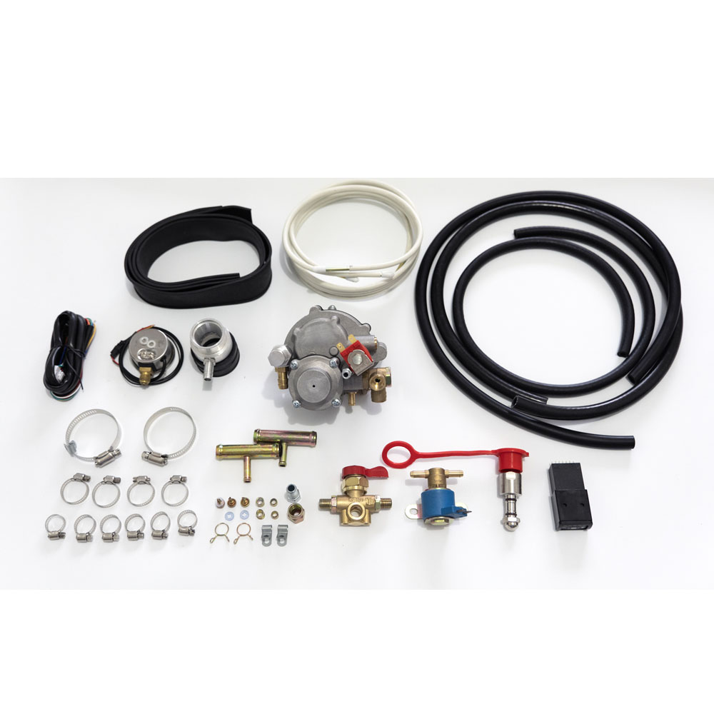 4 cylinder LPG motorcycle complete conversion kit, tuk tuk tricycle GLP fuel system, kit conversión GLP moto para México Argentina, kit gas motor Indonesia India