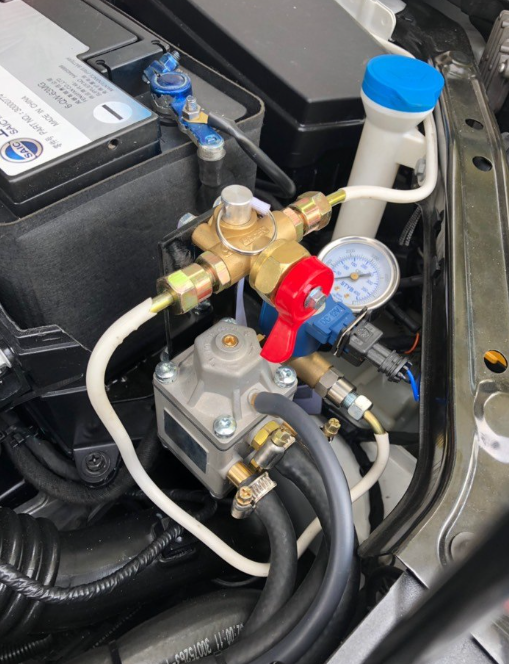 CNG sequential injection kit in-use application for passenger vehicles and trucks