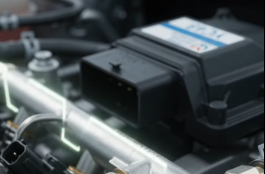 Automotive LPG CNG dual fuel engine management ECU with diagnostic connector cable